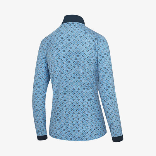 Island Green Hexagon Tile Print Top Layer
